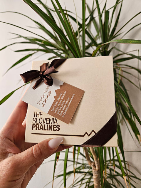 The Slovenia Praline: Darilni paket slovenskih čokoladnih okusov