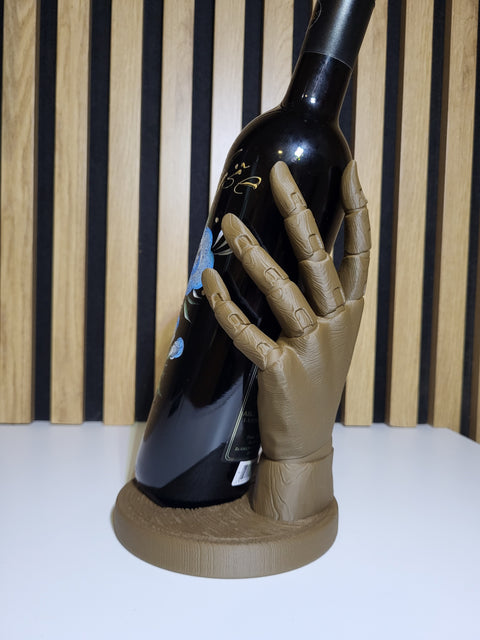 3D nosilec za vinsko steklenico - roka