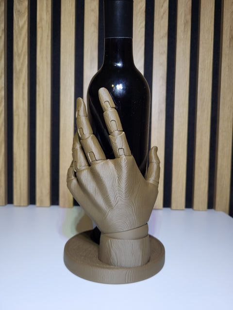 3D nosilec za vinsko steklenico - roka