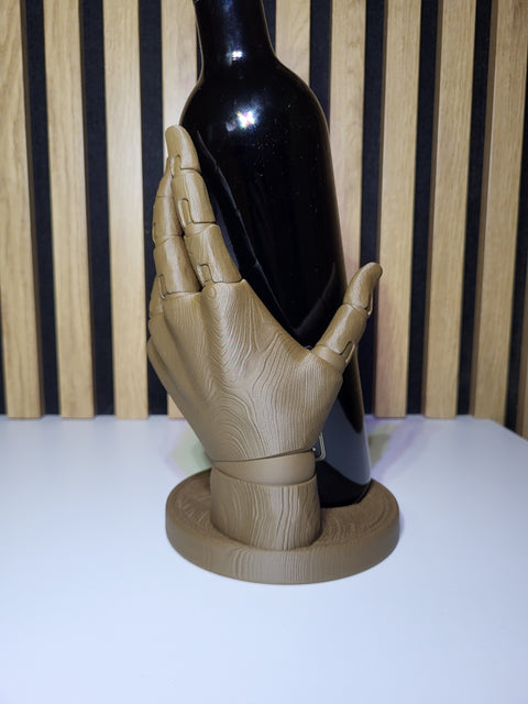3D nosilec za vinsko steklenico - roka