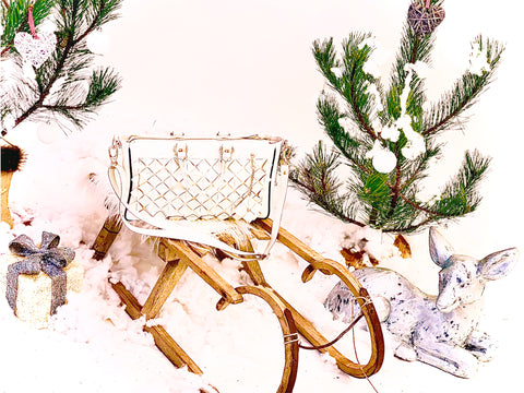 Torba Cube - bela naramna