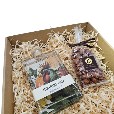 Darilni paket Kikiriki Gin & praženi mandlji