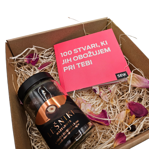 Darilo za valentinovo - paket Sladko presenečenje