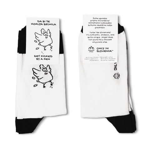 Nogavice Only in Slovenia™ - GET KICKED BY A HEN