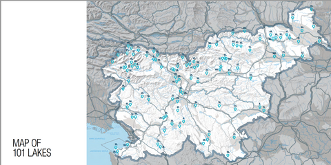 THE SLOVENIA LAKES, Top 101 Lakes – posodobljena izdaja (angleški jezik)