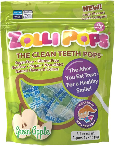 Vrečka ZOLLIPOPS lizik – ZELENO JABOLKO