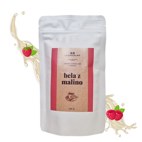 Vroča čokolada v prahu BELA Z MALINO