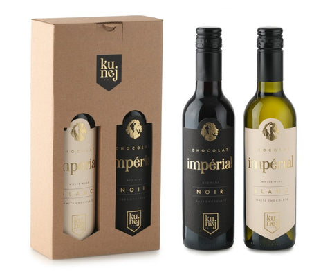 Darilni paket dvojček - Čokoladno vino Chocolat Imperial, 2 x 0.375 l