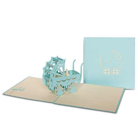 Voščilnica Dojenček v vozičku