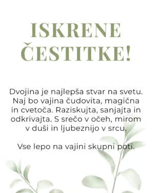 Rastlina ob poroki (Oljka M)