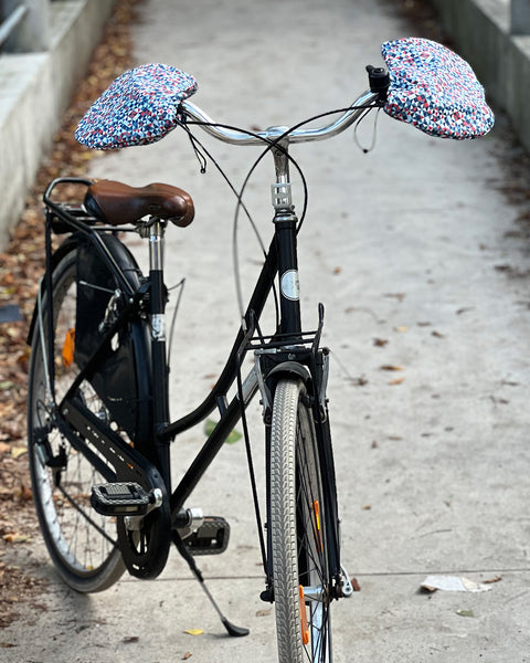 Rokavičke Mittske Blue red tiles
