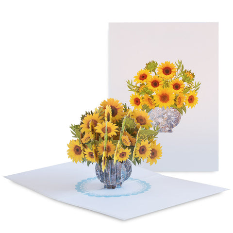 Voščilnica Sončnice v vazi