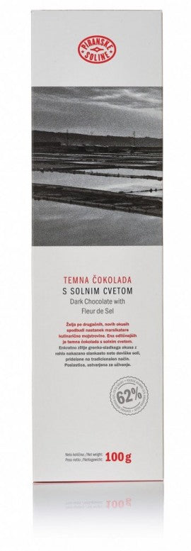 Temna čokolada s solnim cvetom 100 g